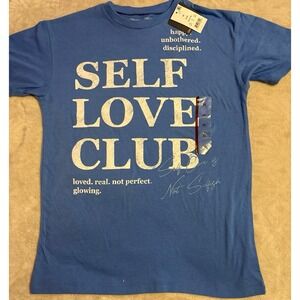 NEW Grayson Threads Women's Blue Self Love Club Tee,‎ XS